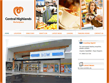 Tablet Screenshot of centralhighlandsmarketplace.com.au